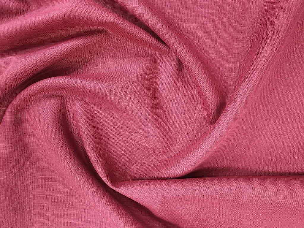Siyaram Linen Cotton Fabric (Maroon)
