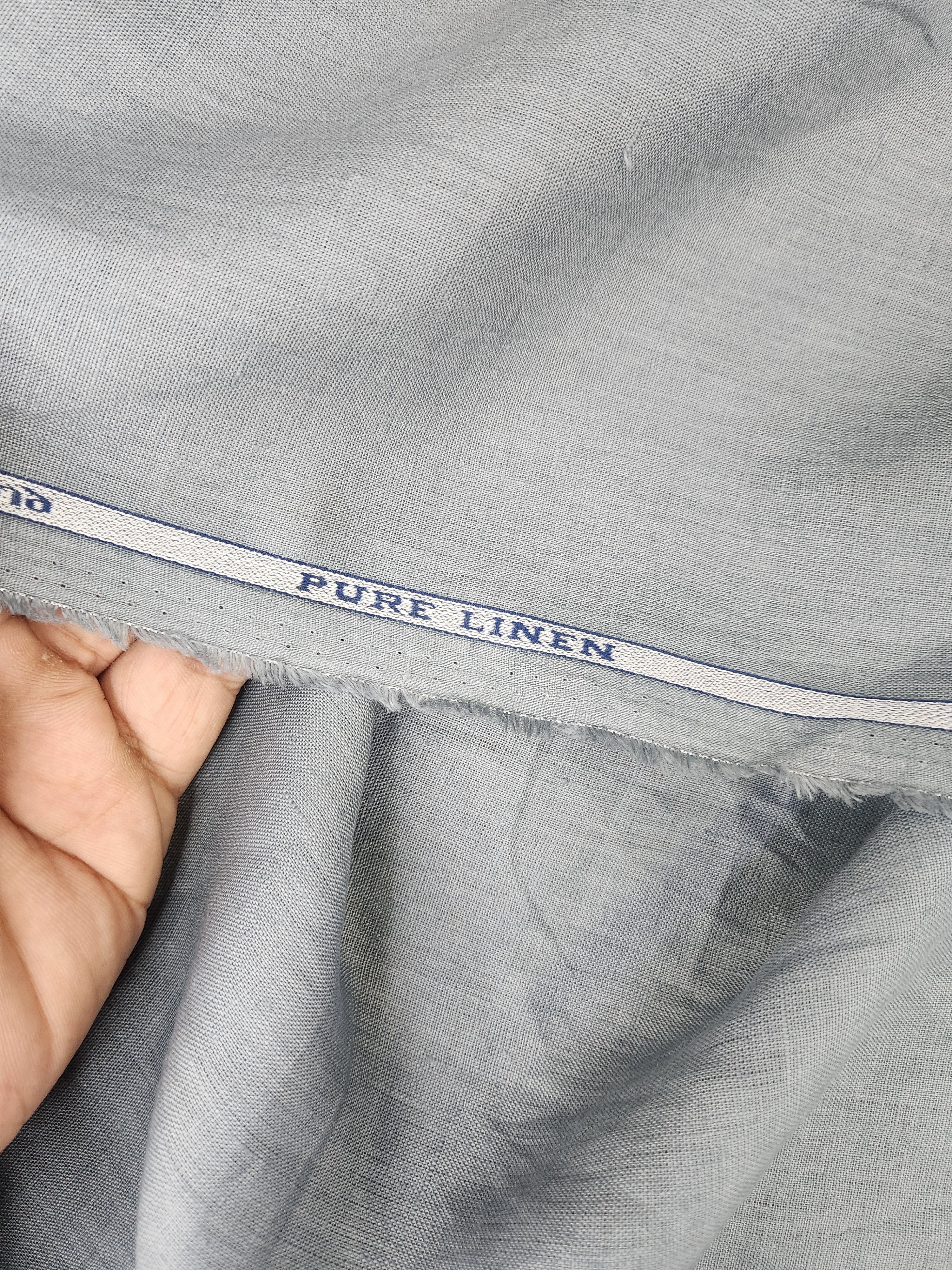 Raymond Pure Linen  Fabric (Dark Grey)