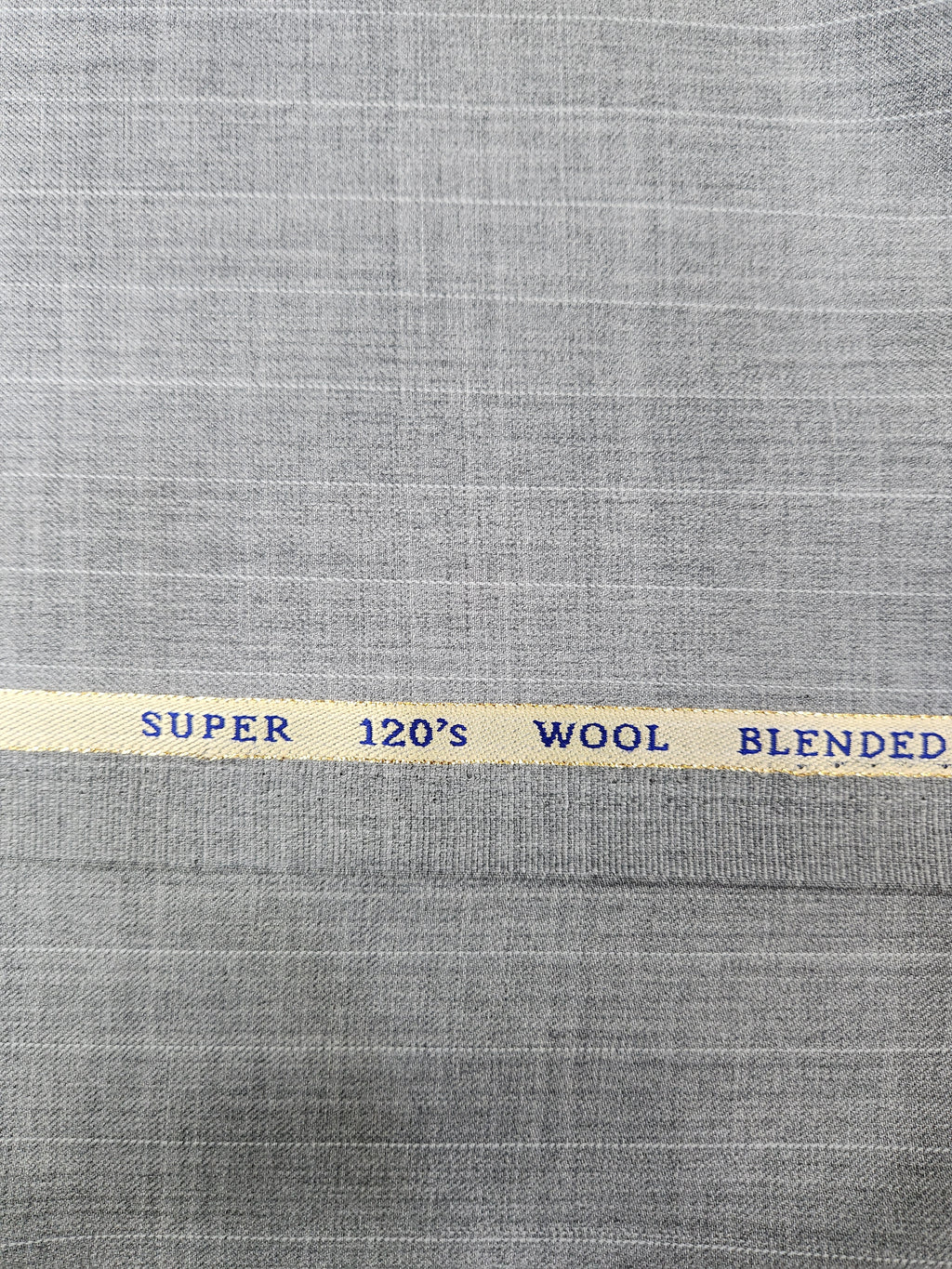 Ferrino Mizzoni Super 120 Wool Blend Suiting Fabric (Self check grey and white)