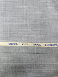 Ferrino Mizzoni Super 120 Wool Blend Suiting Fabric (Self check grey and white)