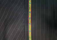 Reid And Taylor Super 90 Wool Blended Suiting Fabric (Black and grey)