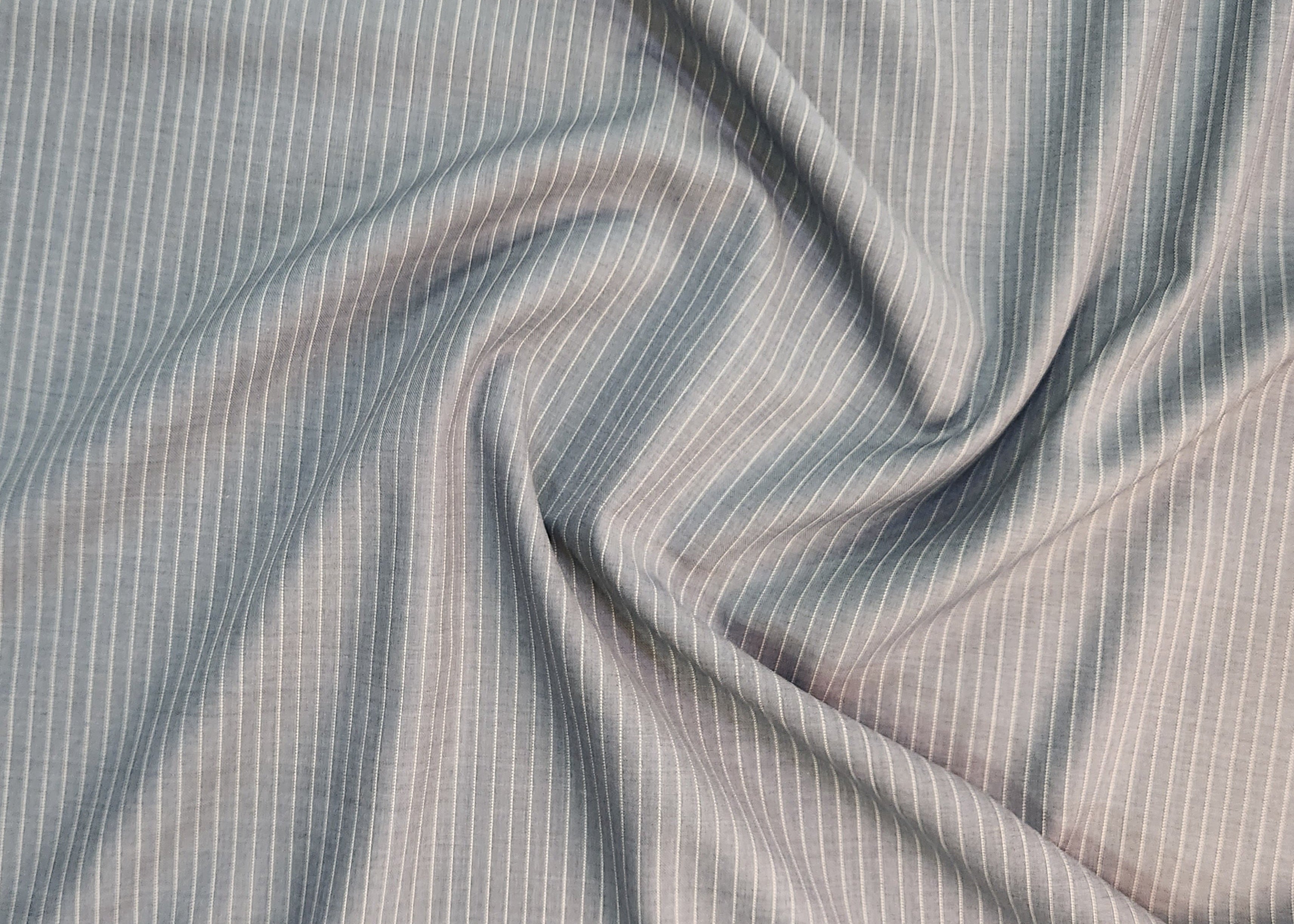 Ferrino Mizzoni Super 150 Wool Blend Suiting Fabric (Grey and White)