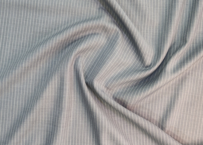 Ferrino Mizzoni Super 150 Wool Blend Suiting Fabric (Grey and White)