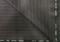 Caneti Itly super 100 Wool Blended Fabric (Black and White)