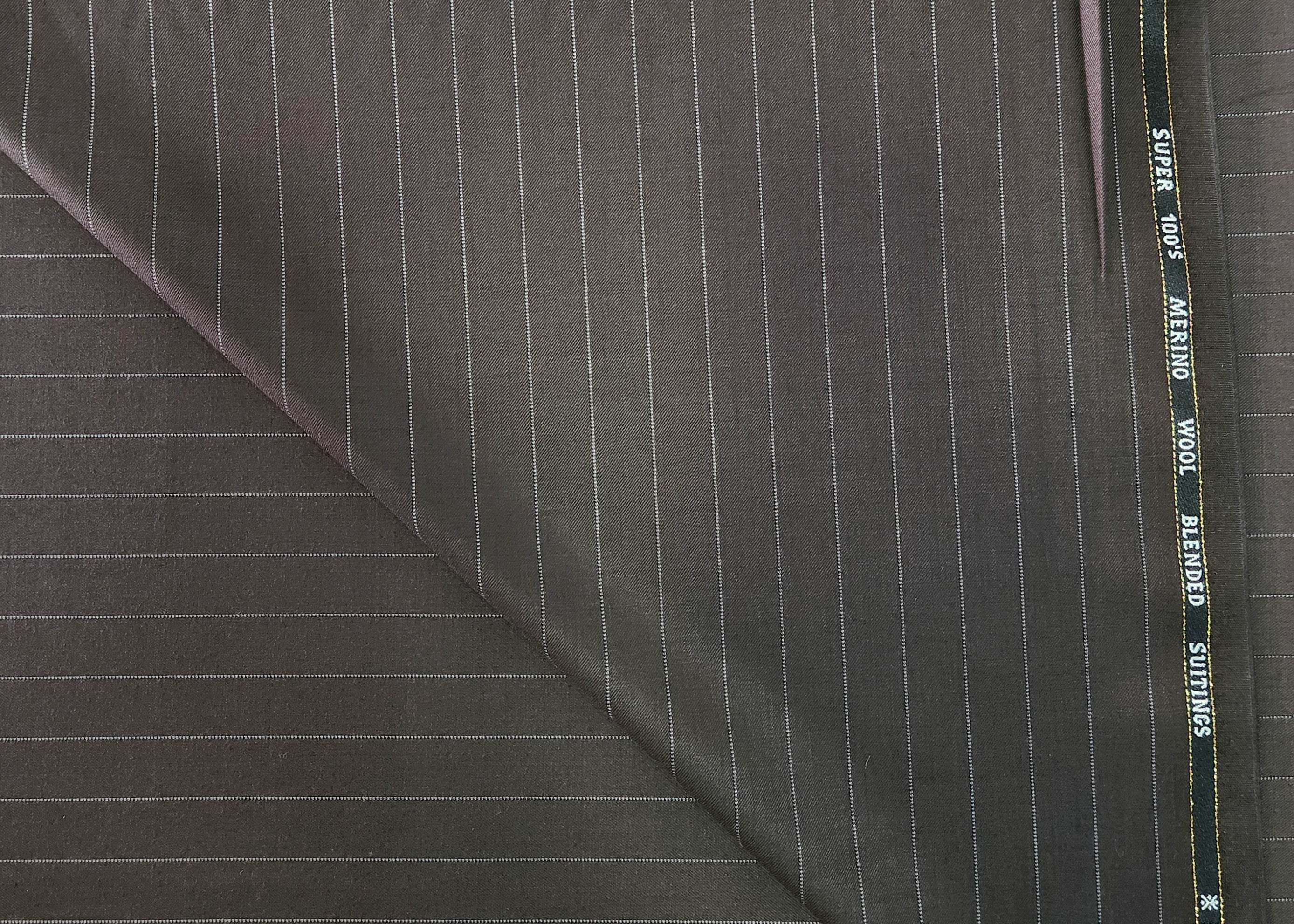 Caneti Itly super 100 Wool Blended Fabric (Black and White)