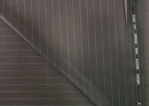 Caneti Itly super 100 Wool Blended Fabric (Black and White)