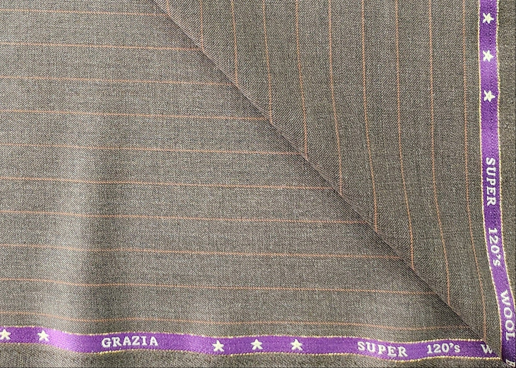 Ferrino Mizzoni Super 120 Wool Blend Suiting Fabric (Brown)