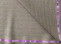 Ferrino Mizzoni Super 120 Wool Blend Suiting Fabric (Brown)