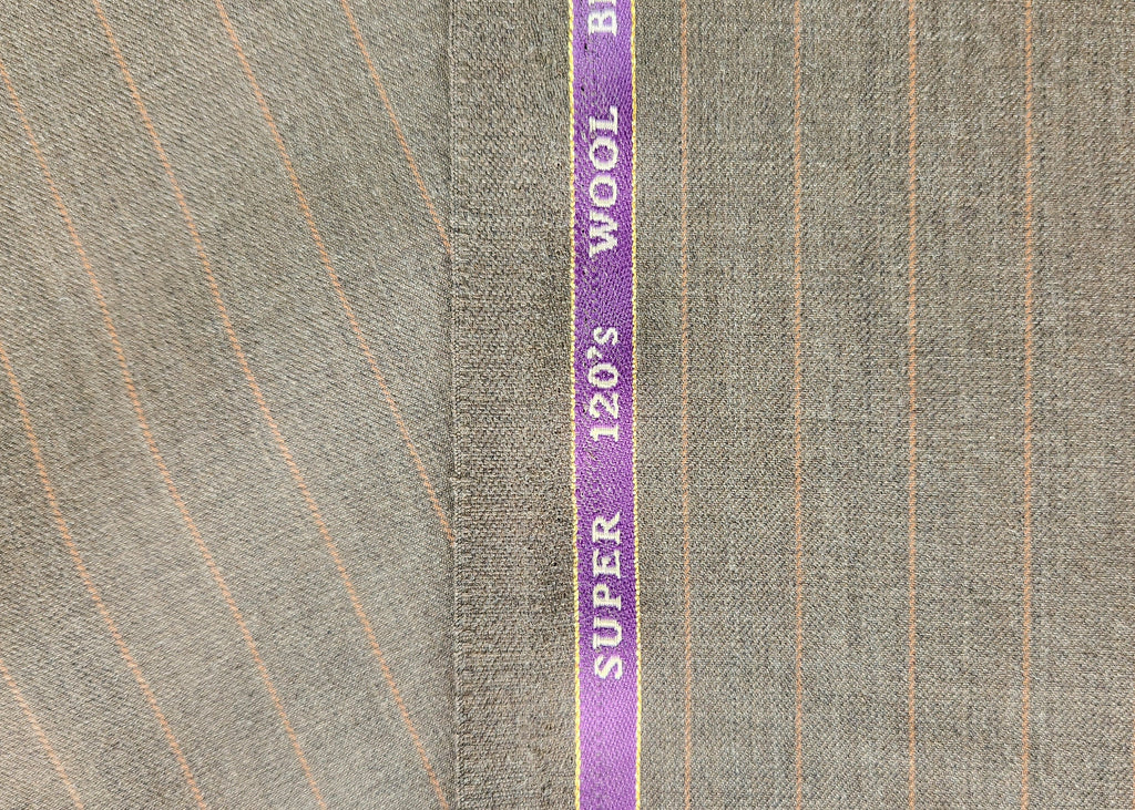 Ferrino Mizzoni Super 120 Wool Blend Suiting Fabric (Brown)
