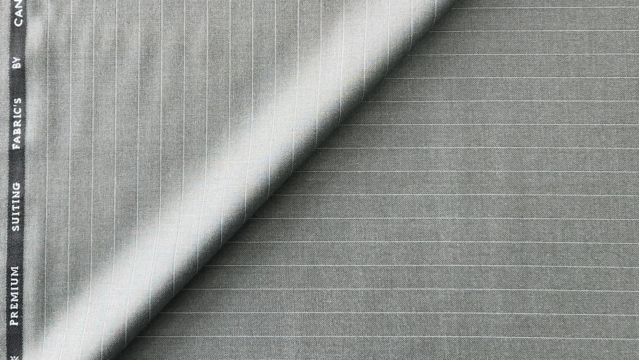 Premium All Weather Suiting Fabric By Canity Itly(dark Grey and White)