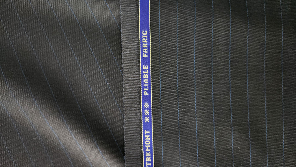 Premium All Weather Suiting Fabric By Raymond (Black And Blue)