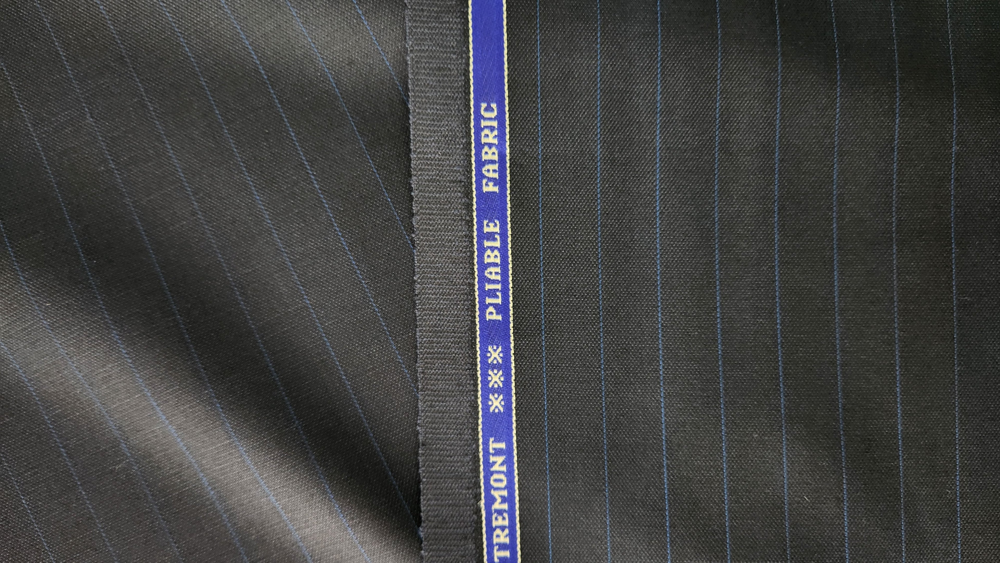 Premium All Weather Suiting Fabric By Raymond (Black And Blue)