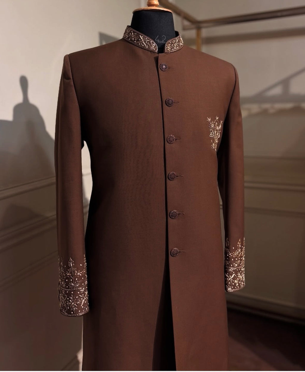 The Sultan Brown Sherwani