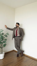 The Regent Check Suit – 120 Super Count Merino Wool Blend
