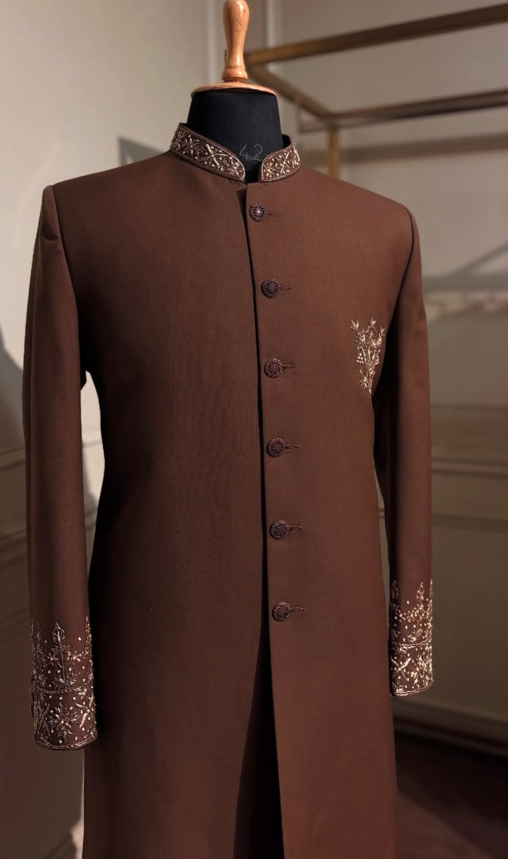 The Sultan Brown Sherwani