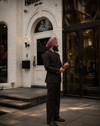 Charcoal Grey Double-Breasted Suit