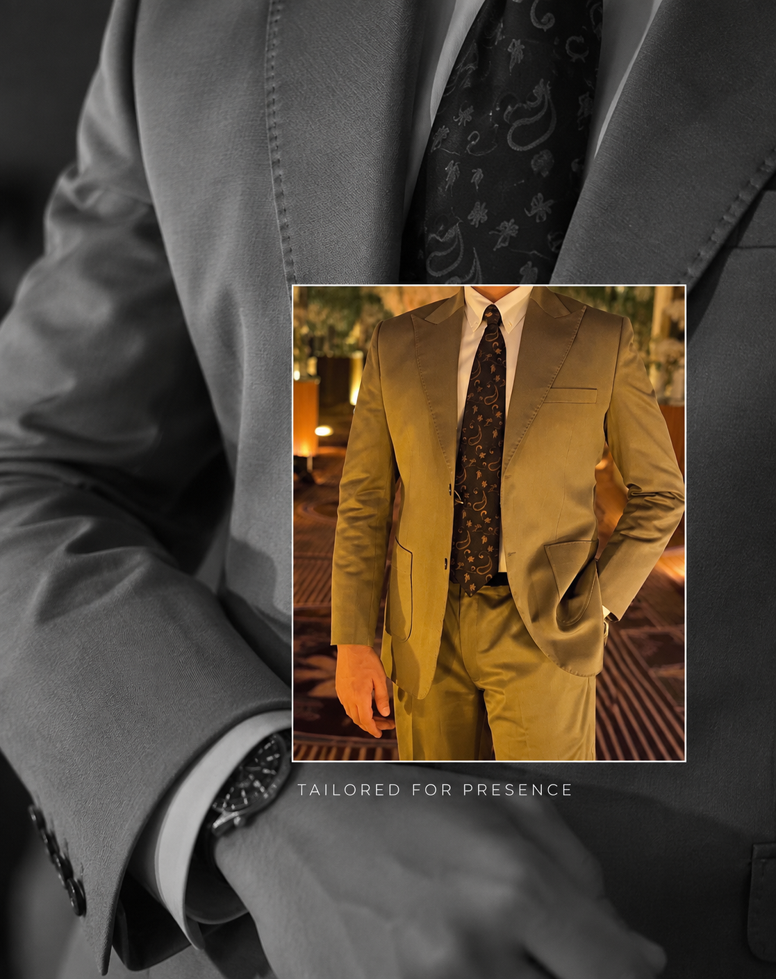 100 Super Count Blended Merino Wool Blazer – Taupe Beige