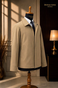 Classic Zipper Jacket - Premium Acrylic Fabric