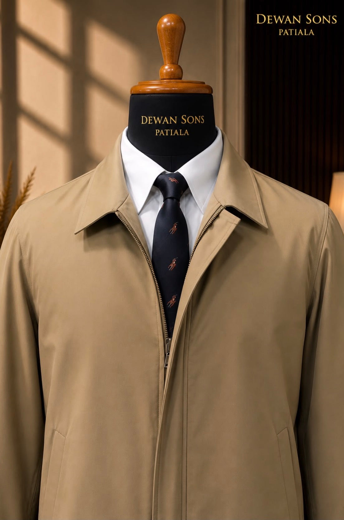 Classic Zipper Jacket - Premium Acrylic Fabric